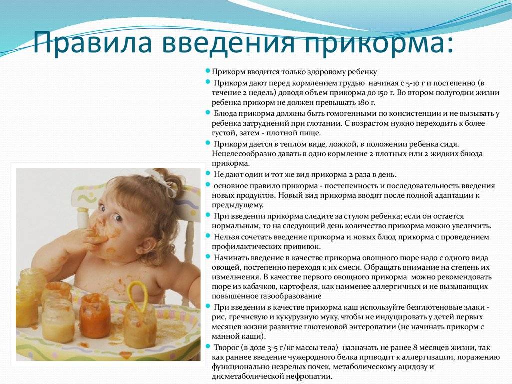 Первый прикорм ребенка: как правильно вводить?