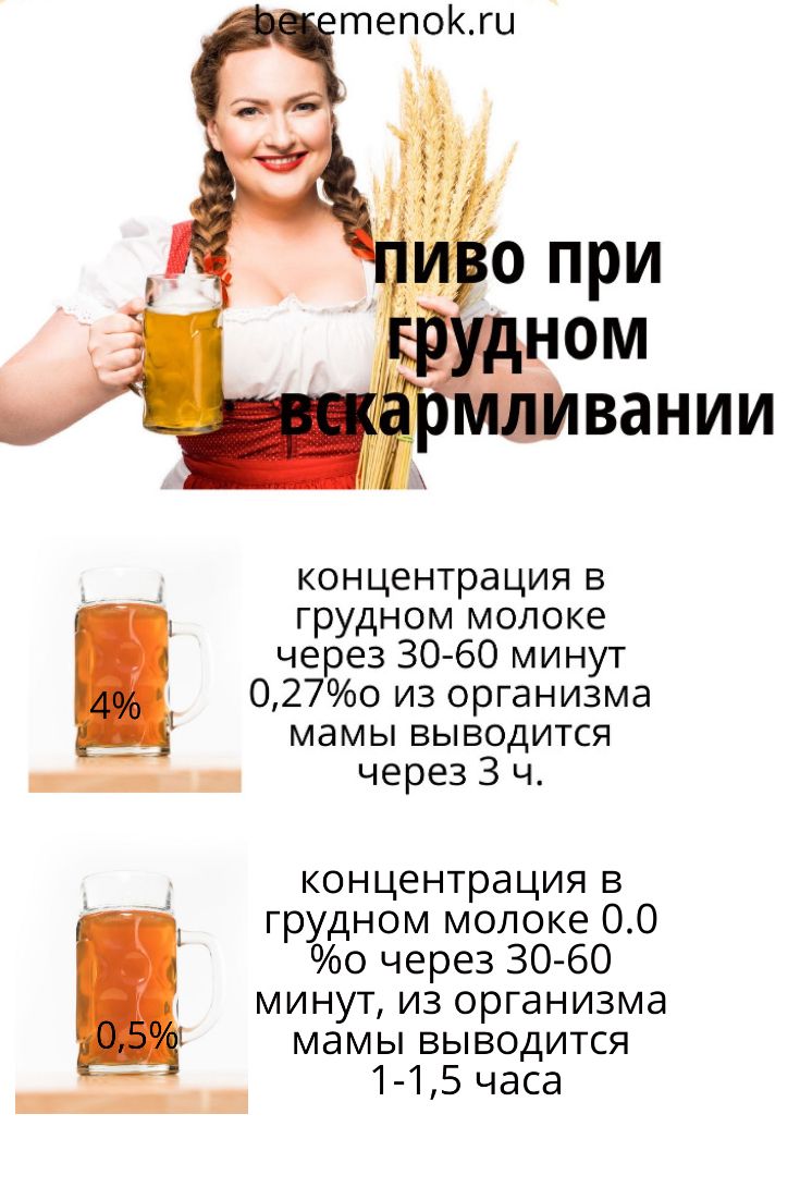 Можно ли пиво при грудном вскармливании: как влияет на ребенка