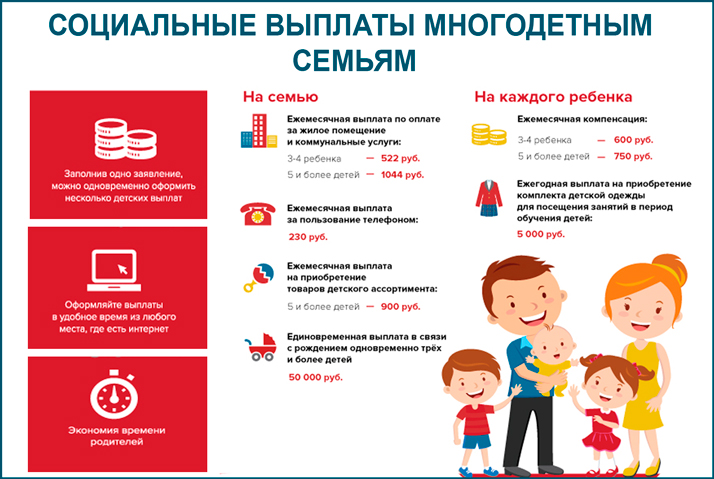 Все выплаты и льготы многодетным семьям в 2016 году – какая помощь положена?