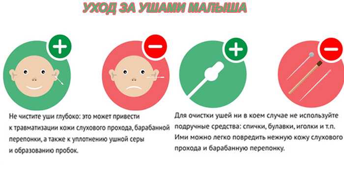 Чистка ушей и носа новорожденного: правила ухода