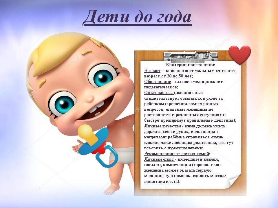 Как выбрать няню для ребенка