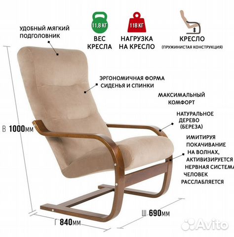 💺лучшие кресла-качалки с маятниковым механизмом на 2024 год