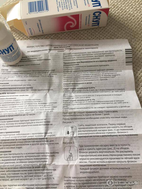 Инструкция по применению назальных капель снуп