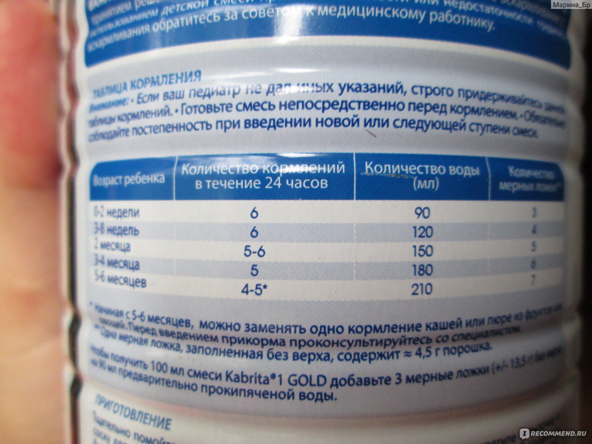 Как поменять смесь с одной на другую: правила и схема перехода