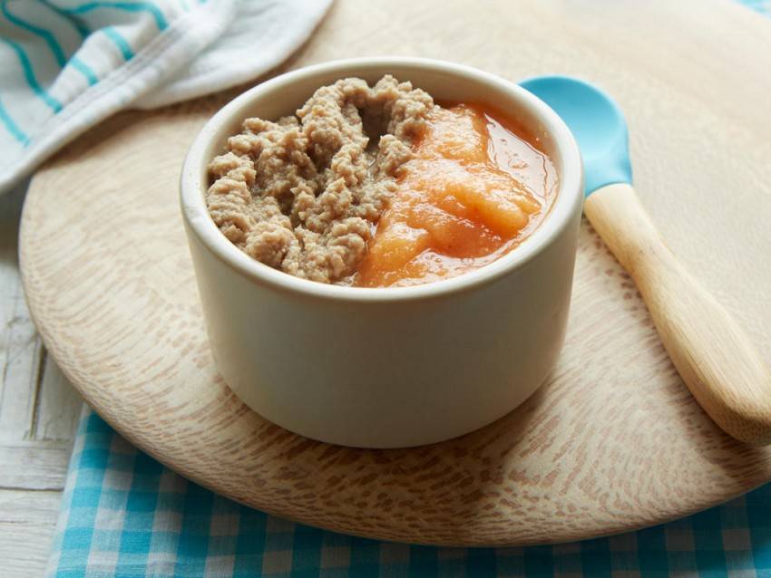 Мясное пюре для грудничка в домашних условиях из говядины, курицы, печени