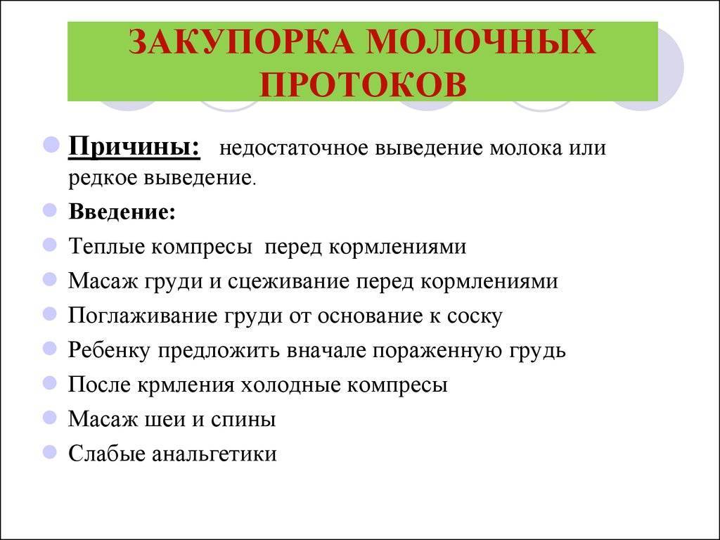 Что делать при закупорке протоков молочной железы