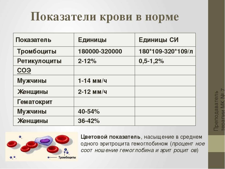 Цветовой показатель крови — что это такое, диагностика анемий