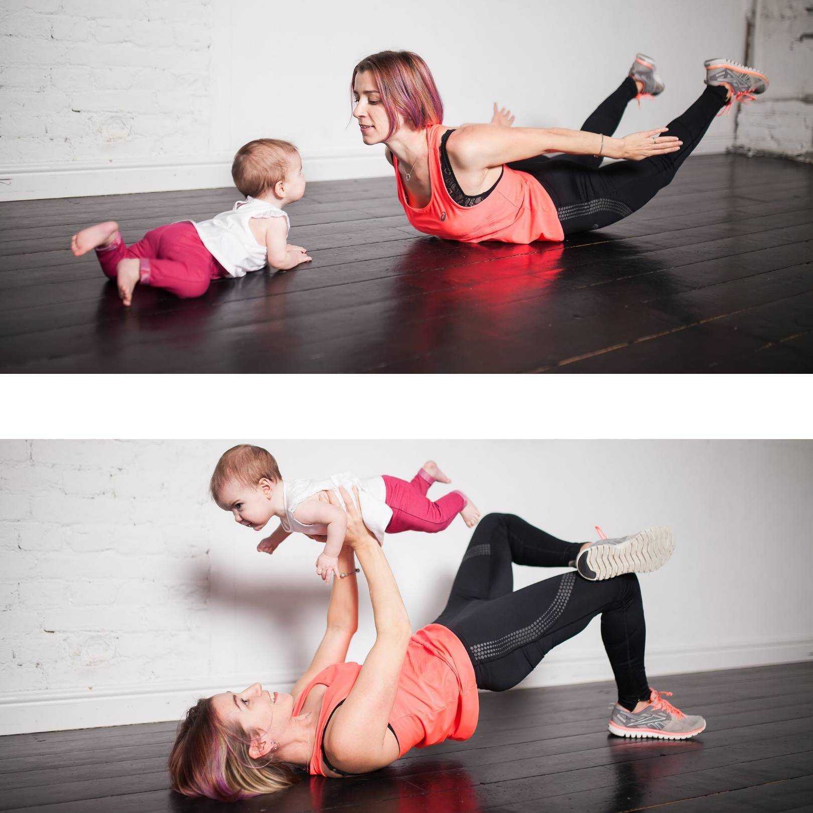 Фитнес с ребёнком. лёгкая и эффективная тренировка для мам