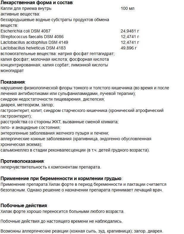 Хилак форте для детей | уроки для мам