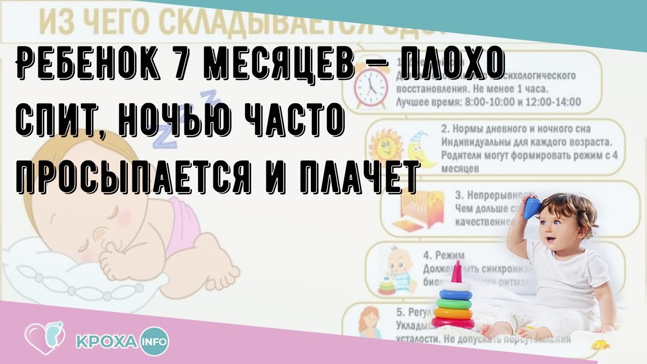 Грудной ребенок плохо спит ночью, часто просыпается: что делать
