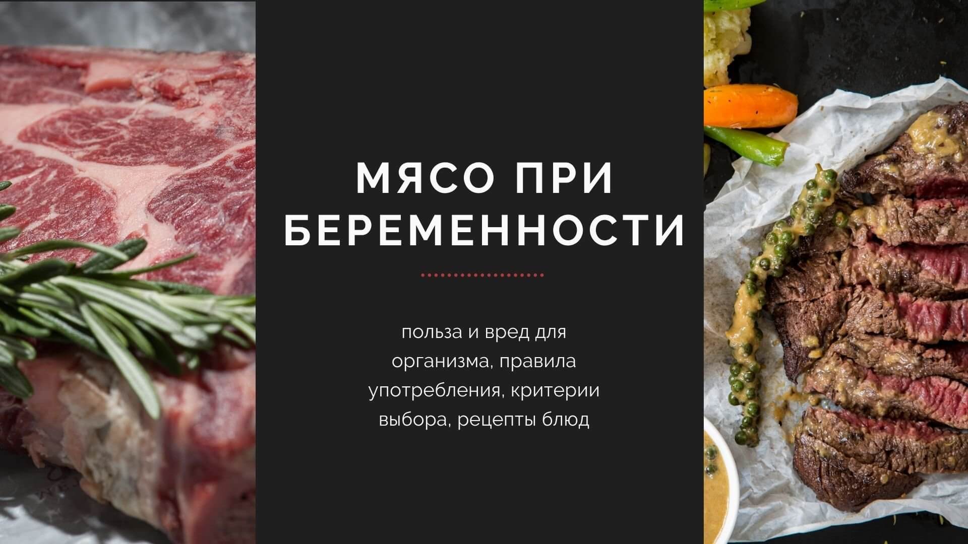 Польза и вред мяса при беременности