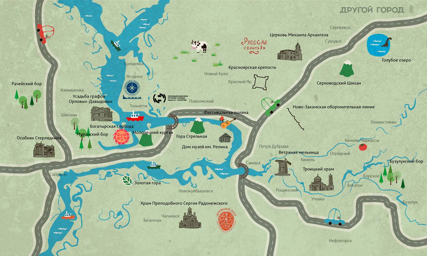 До своего озера я добираюсь. Карта Ширяево Самарская область с достопримечательностями. Карта Самарской Луки с достопримечательностями. Туристическая карта Самарской Луки.