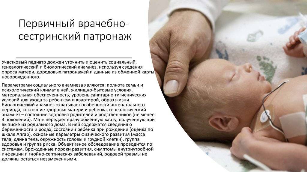 Патронаж новорожденного ребенка: сроки, помощь медсестры