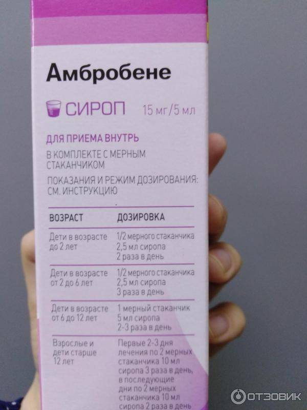 Амбробене (сироп) для детей: подробный обзор препарата, инструкция по применению