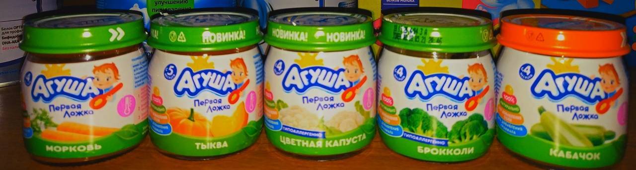 Лучшие пюре для первого прикорма