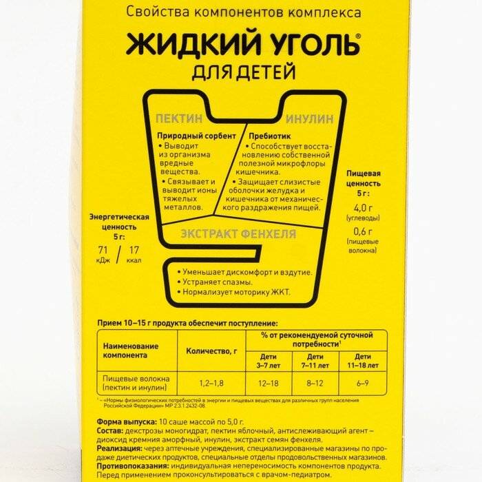 Активированный уголь для детей: инструкция по применению, как и сколько давать