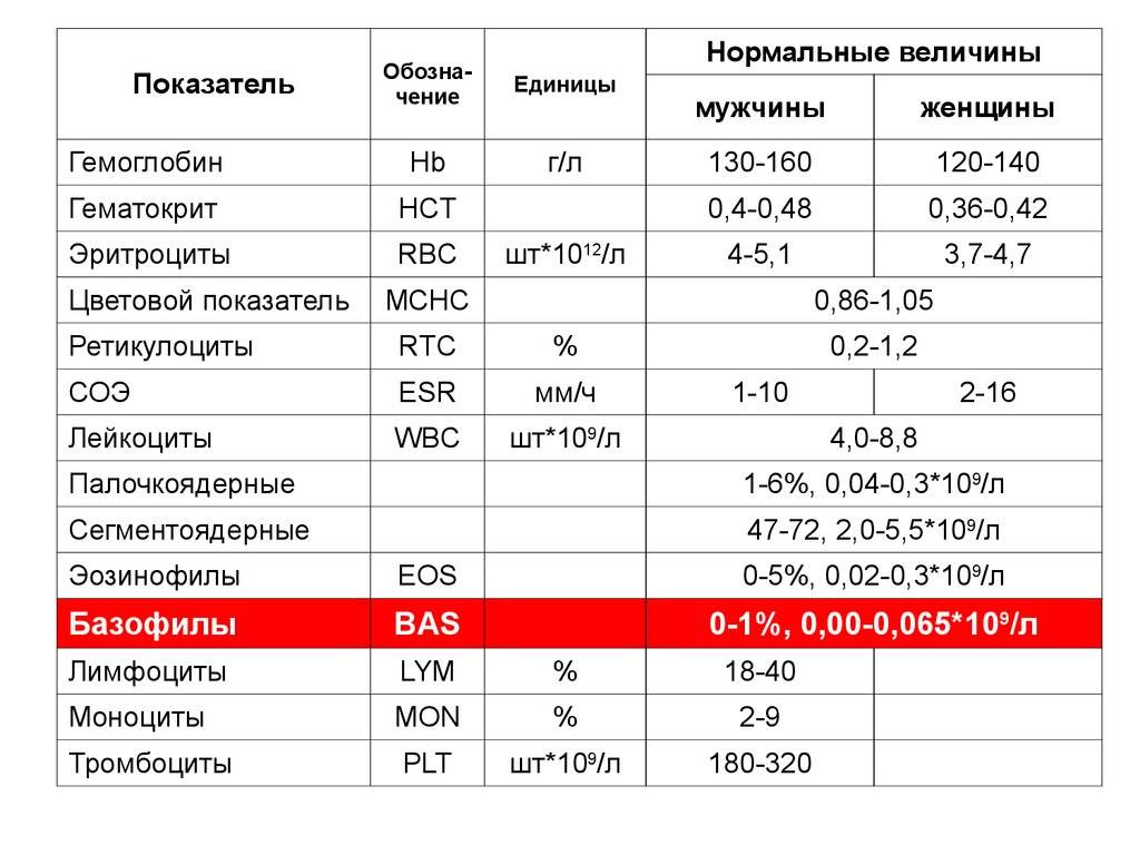 Почему сегментоядерные нейтрофилы понижены у ребенка или повышены, их норма - обуз «курская городская поликлиника №7»