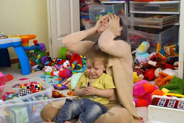 Усталость по уходу за детьми