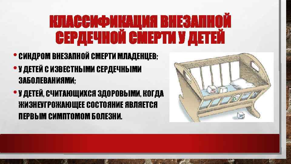 Синдром внезапной детской смерти  - гбуз ао "детская городская поликлиника №4"