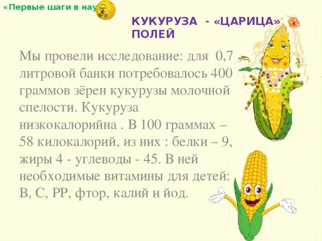 С какого возраста можно детям вареную кукурузу?