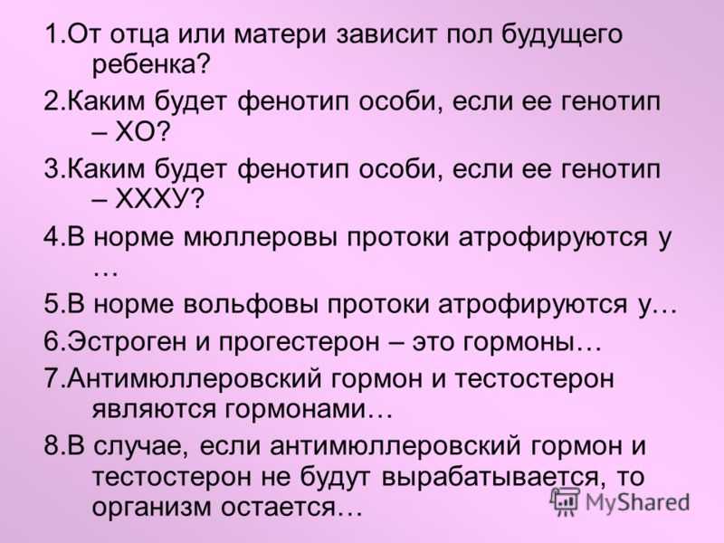 От чего зависит пол ребёнка. от чего зависит пол ребенка при зачатии — беременность. беременность по неделям.