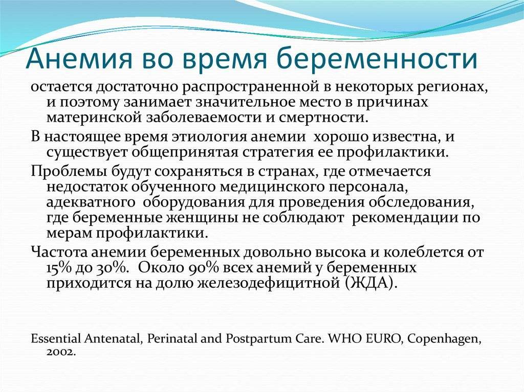 Железодефицитная анемия у беременных женщин