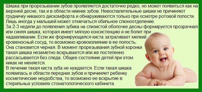 Шишка после укола у грудничка