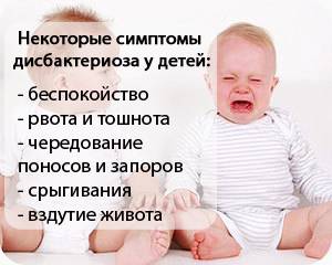 Дисбактериоз у младенцев - виды, симптомы, причины, методы лечения