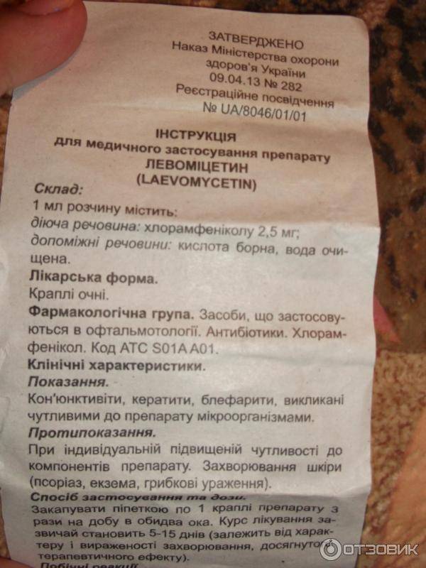 Левомицетин для детей: инструкция по применению