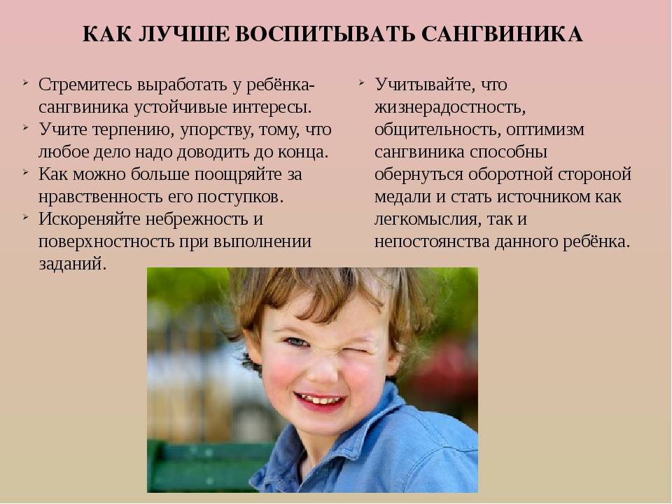 Сангвиник - характеристика мужчины, женщины, ребенка