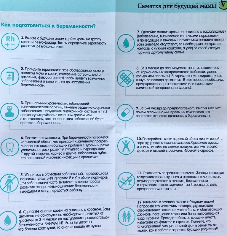 10 важных вещей, которые обязательно нужно сделать перед беременностью
