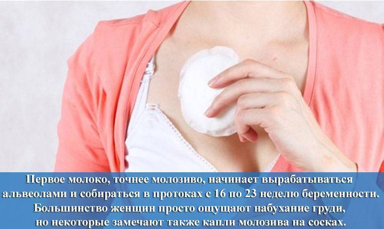 Молозиво при беременности: на каком сроке выделяется, причины появления, свойства, правильный уход за молочными железами, отзывы