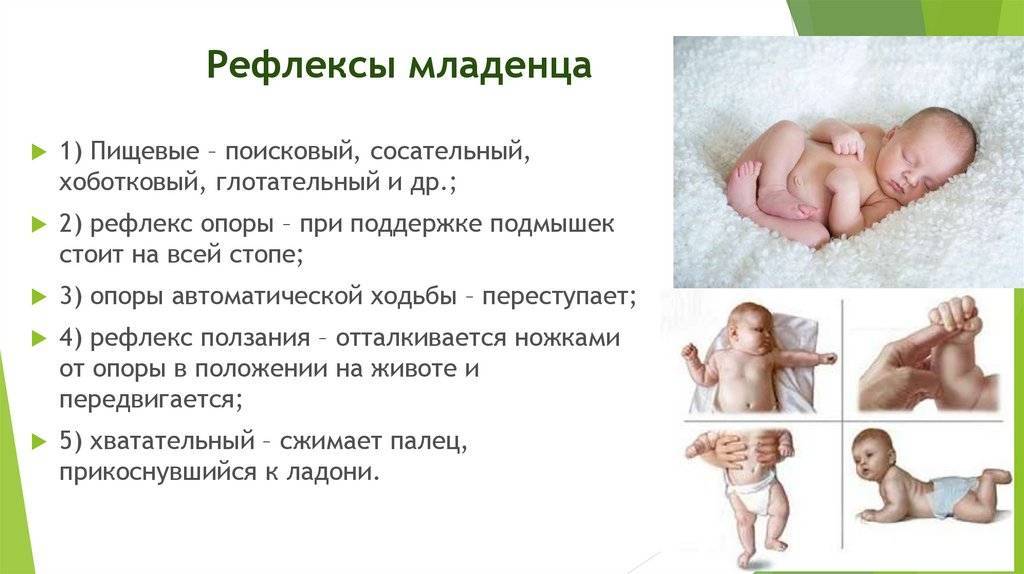 Безусловные рефлексы новорожденных - med24info.com