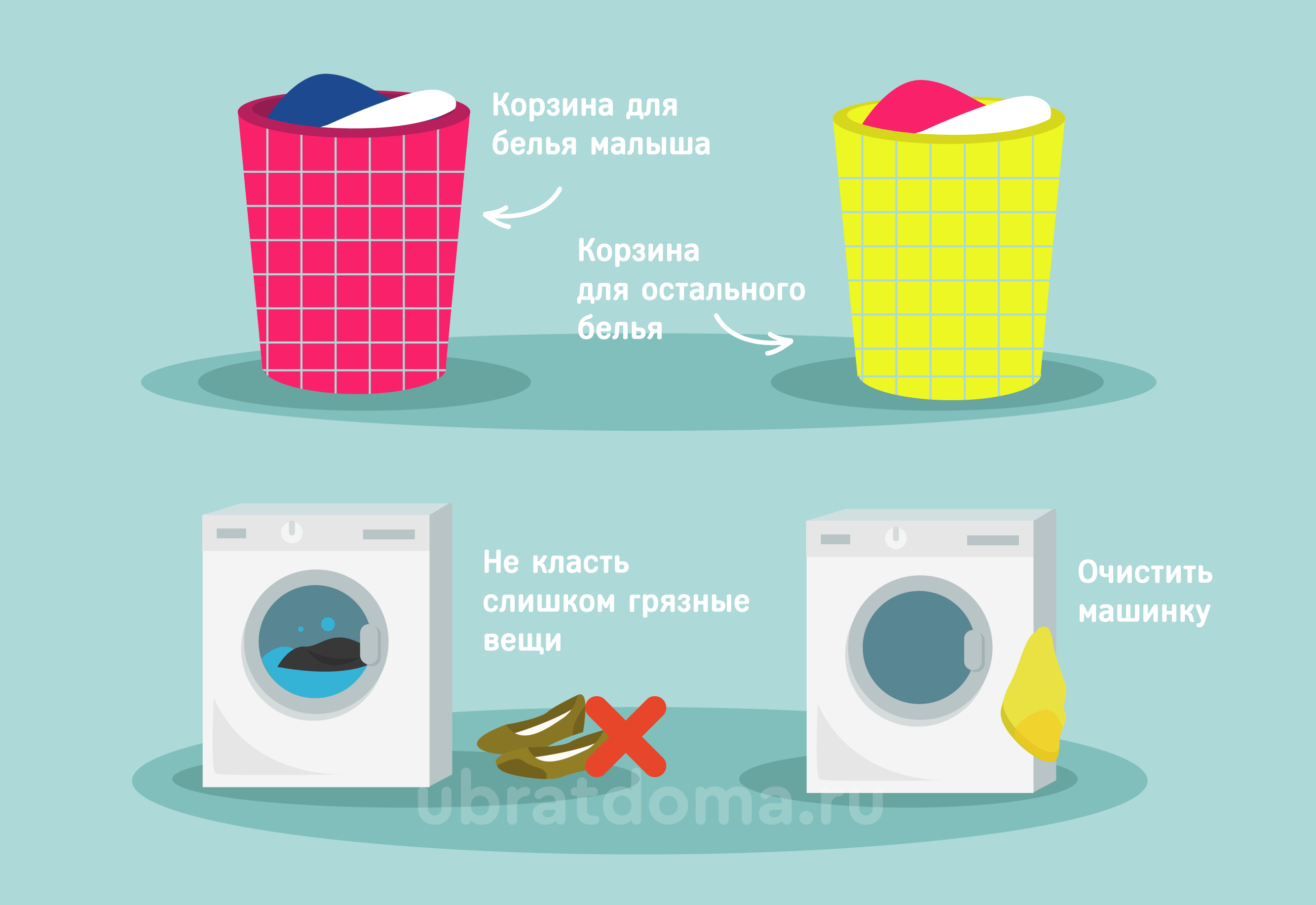 Как правильно стирать детские вещи для новорожденных