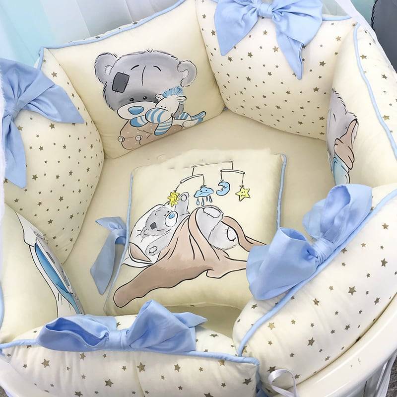 Подробная инструкция, как выбрать и сделать бортики кроватки для новорожденного