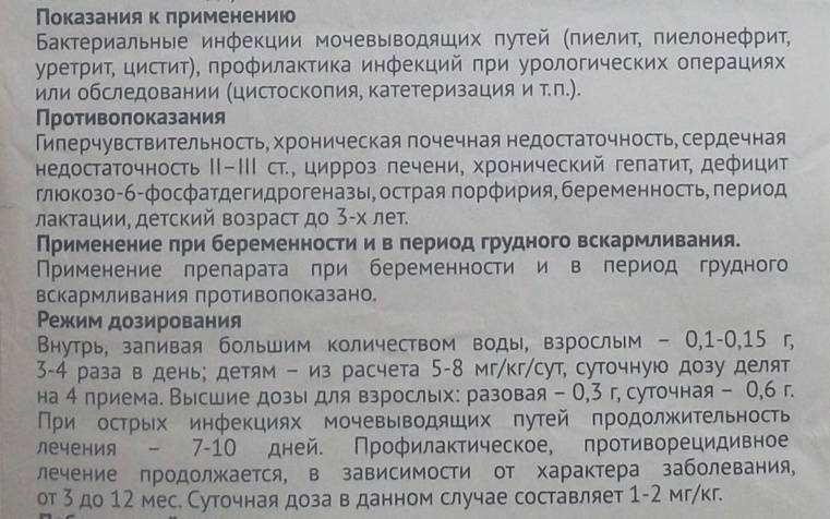 Фурадонин инструкция по применению при цистите кормящей маме