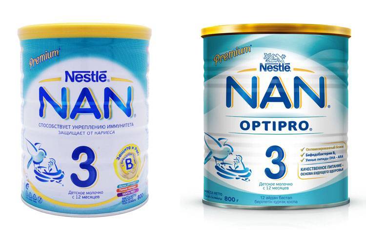 Чем отличаются детские молочные смеси nan 1 и nan 2