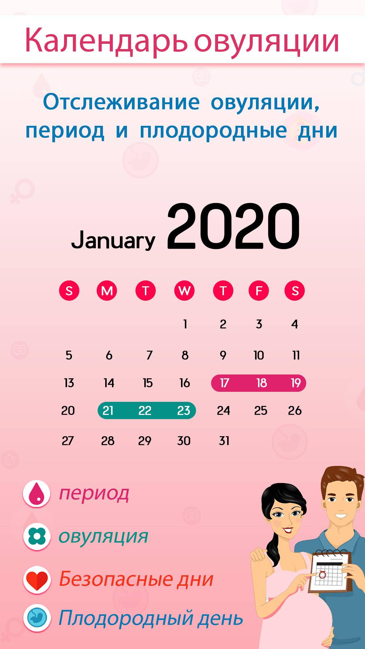 Календарь овуляции 2023