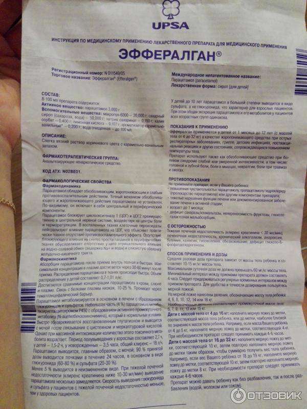 Всё о эффералгане