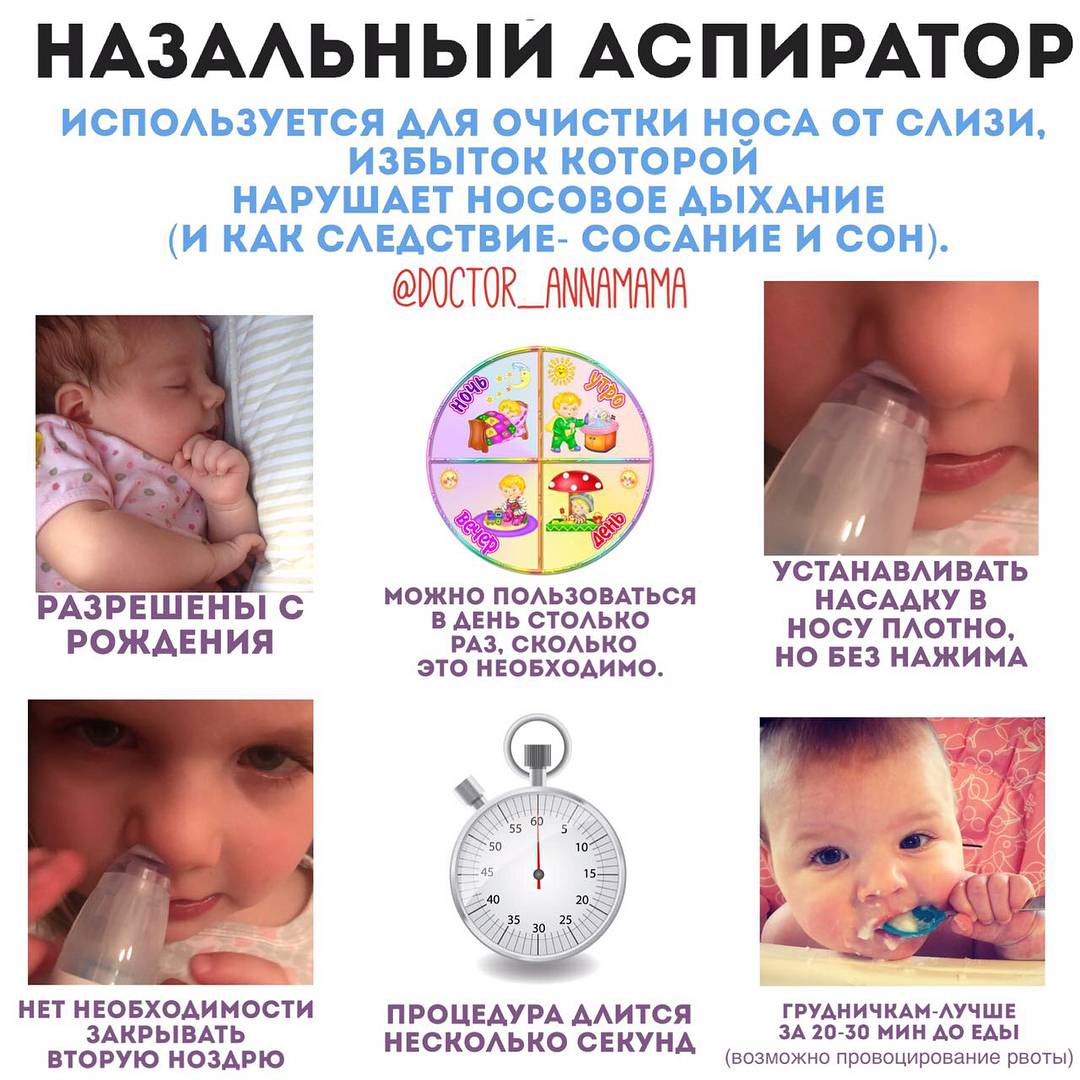 4 вида назальных аспираторов для новорождённых