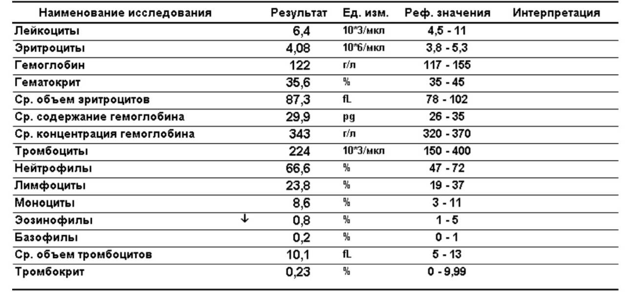 Тромбоциты в крови