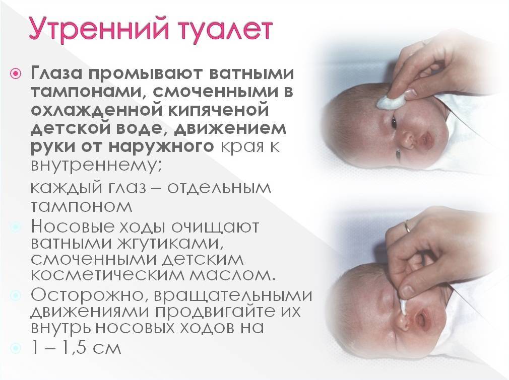 Утренний туалет новорожденного: алгоритм проведения и как ежедневно ухаживать