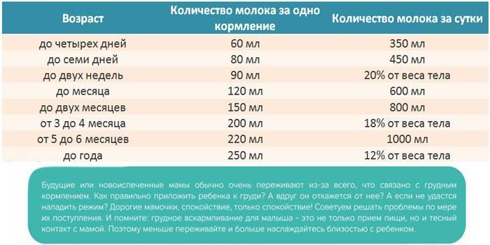 Как часто должен есть и сколько должен съедать молока малыш на грудном вскармливании