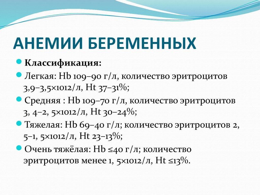 Анемия при беременности: как избавиться?