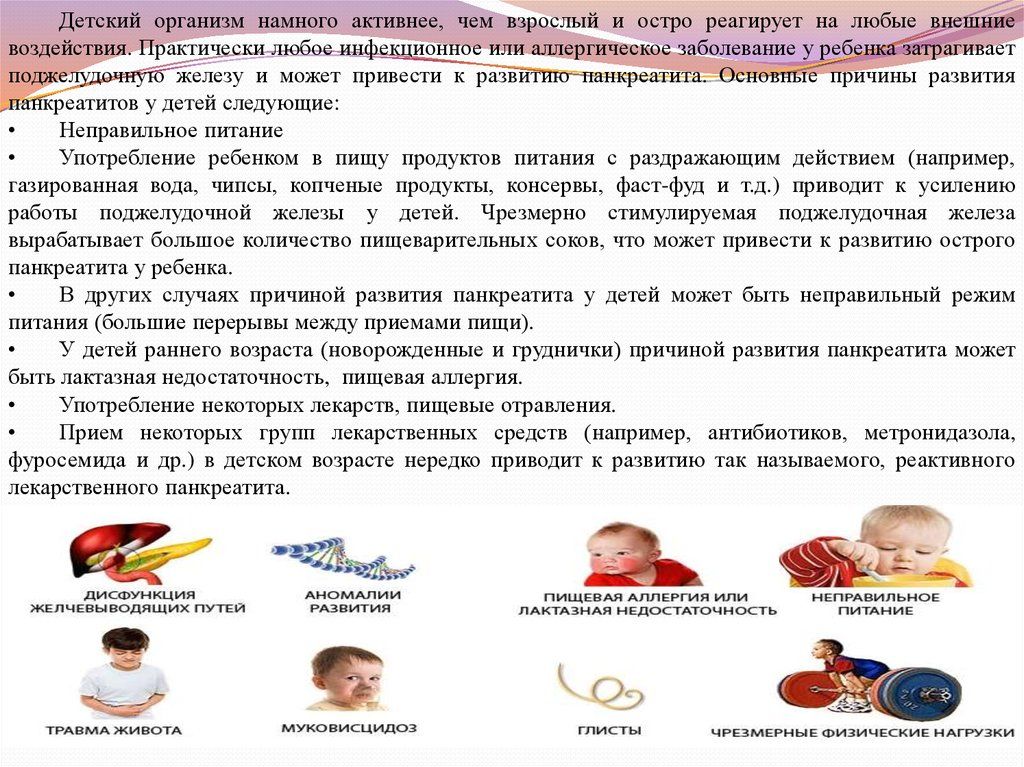 Острый панкреатит у детей