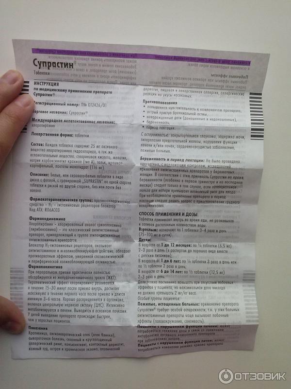 Супрастин для детей — обзор и инструкция по применению в борьбе с сыпью