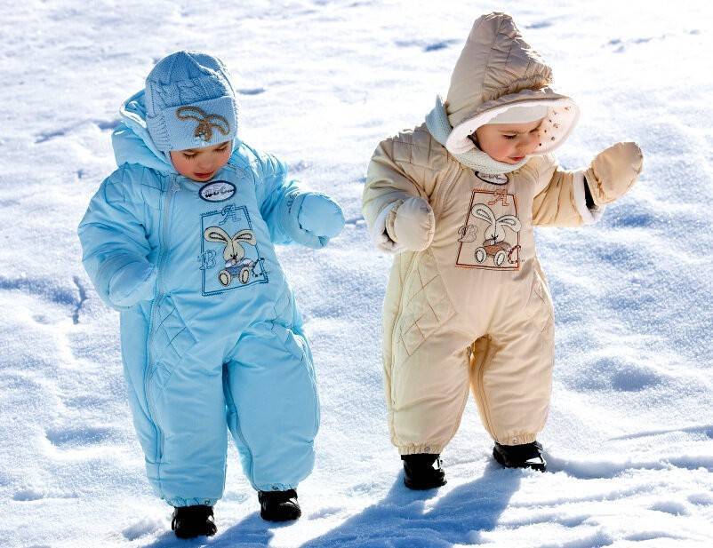Одеваем малыша для зимней прогулки - выбираем зимний комбинезон