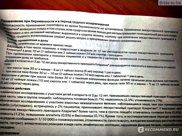 Кларитин (claritine): описание, рецепт, инструкция