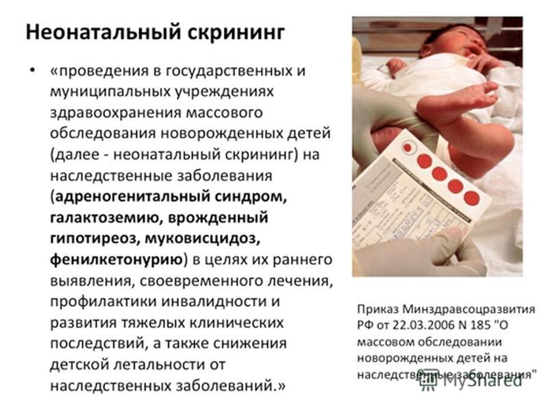 Скрининг новорожденных на наследственные заболевания: какие анализы берут