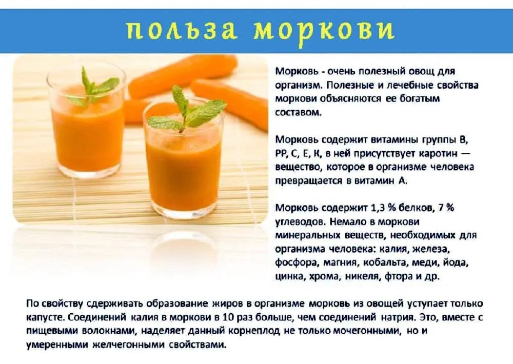Когда можно давать морковный сок грудничку
